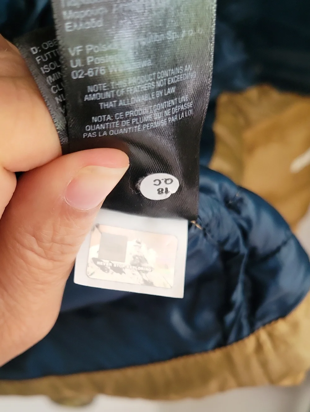 The North Face Flare Down Quilted Packable Jacket Sz M Retail $160